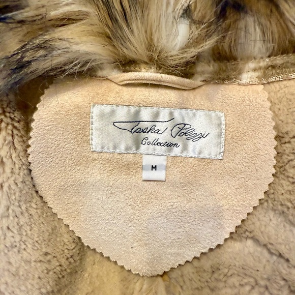 Tasha Polizzi Collection faux fur coat size M - Picture 6 of 8